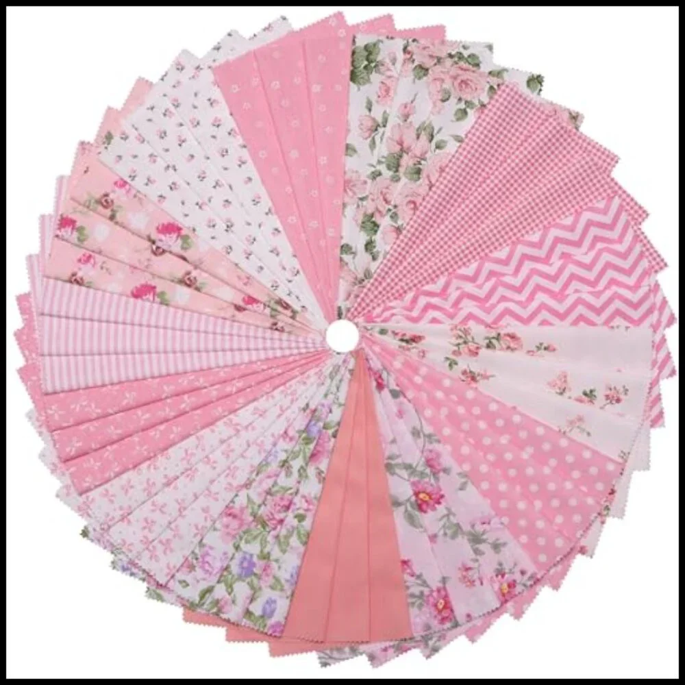 Precut Cotton Fabric Squares Bundle Quilting Sewing DIY Patchwork Craft